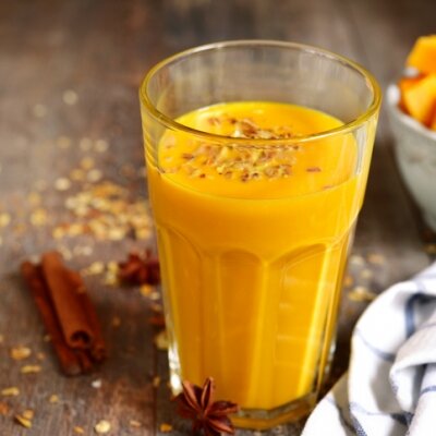 Spiced Pumpkin Pie Smoothie - Packed with Protein